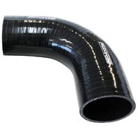 Silicone Hose 90 Deg; Black