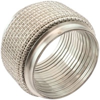 Aeroflow Stainless Steel Flex Joint With Mesh - 4-1/2" I.D 304 Stainless Steel, 4" Long