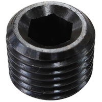 1/4" NPT PORT PLUG STEEL BLACK