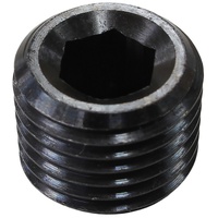 3/8" NPT PORT PLUG STEEL BLACK