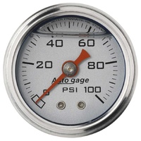 0-100PSI PRESSURE GAUGE LIQ FILLED