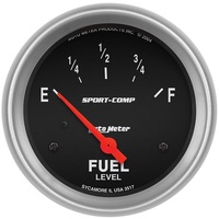 Sport-Comp Series Fuel Level Gauge 2-5/8", 0-30OHMS