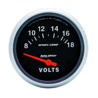 2-5/8' VOLTMETER, 8-18V, ELEC