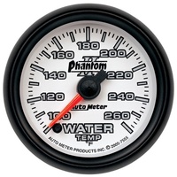 PHANTOM II SERIES WATER TEMPERATURE GAUGE 2-1/16", FULL SWEEP ELECTRIC, 100-260°F