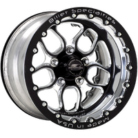 WIN LITE 15 X 10  4.5"BS 4.75" BLACK SINGLE BEADLOCK