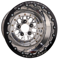 COMP 8 POLSIHED 15 X 10 4.00' B/S 4.50" PCD DOUBLE BEADLOCK