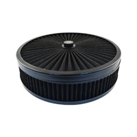 Extreme Air Cleaner Assembly 14� x 3� 1-1/4� Drop Base Black Filter 4150