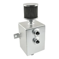 Aluminium 2 Litre Rectangular Oil Catch Tank Can with Breather, -10AN Ports