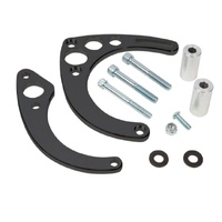 CVF Stealth Black Chevy Big Block Alternator Bracket, Low Mount, Electric or Short Water Pump