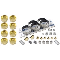 Dart LS Next Iron SHP Block Small Parts Kit Coated Cam Bearings, Brass Freeze Plugs, Dowel Pins & Pipe Plugs