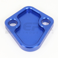 Silver- BB Chev, Chrysler, Windsor, Holden 6 Fuel Pump Block Off Plate 