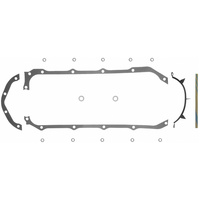 PONTIAC V8 SUMP GASKET 59-76 3 HOLE REAR OIL PAN FLANGE
