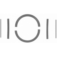 FORD 330-428 2PCE REAR MAIN SEAL