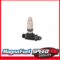 MP-8026-BLK - MAGNAFUEL FUEL PUMP BY-PASS FITTING FOR PRO TUNER PUMP BLACK -8AN