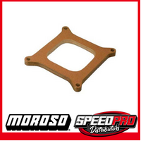 MOROSO CARBY SPACER 1/2" HOLLEY SQUARE BORE 4150/60 LAMINATED WOOD OPEN MO65015