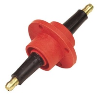 MSD FIREWALL FEED THRU - RED/BLK