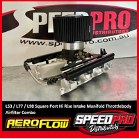 LS3 / L77 / L98 Square Port Hi Rise Intake Manifold Throttlebody Airfilter Combo