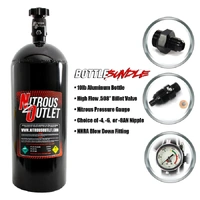 NITROUS OUTLET 10LB BOTTLE BUNDLE W/ -6AN VALVE & GAUGE