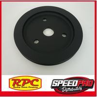 RPC Black Crankshaft Pulley Single Short Water Pump Small Block Chevy (R9480BK)