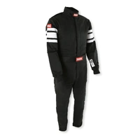 RACEQUIP SUIT BLACK SFI-5 LARGE