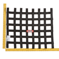 RACEQUIP 18 X 21 SFI RIBBON NET BLACK