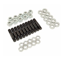 Strange Wheel Stud, 5/8-18 in Thread, 3.187 in Long, Screw-In, Hex Head, Washers Included, Strange Axles, Set of 10 