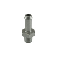 Fitting 8mm / 5/16" Hose End to 1/8 NPT Male Straight - Silver