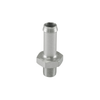 Fitting 10mm / 3/8" Hose End to -1/8 NPT Male Straight - Silver